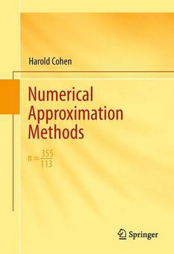 Cover image for Numerical Approximation Methods: 355/113