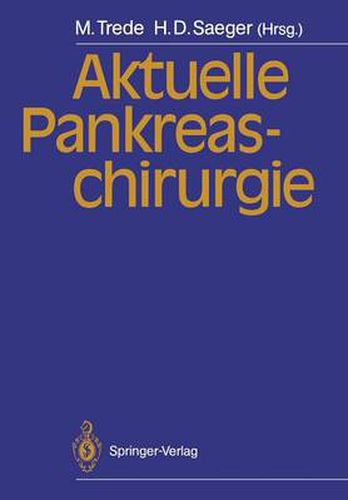 Cover image for Aktuelle Pankreaschirurgie