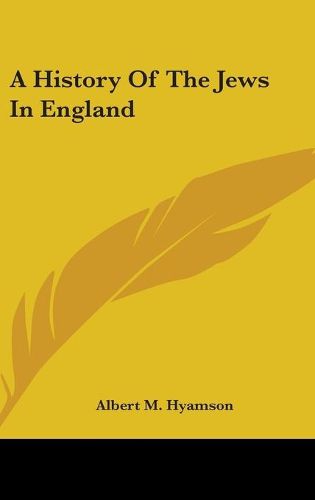 Cover image for A History of the Jews in England