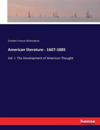 Cover image for American literature - 1607-1885