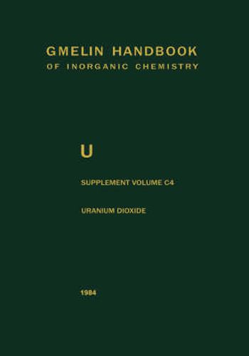 Cover image for Uranium Dioxide, UO2, Preparation and Crystallographic Properties