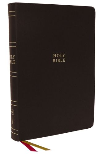 Cover image for NKJV Holy Bible, Super Giant Print Reference Bible, Brown Bonded Leather, 43,000 Cross References, Red Letter, Comfort Print: New King James Version