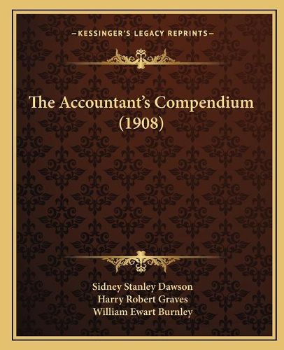 Cover image for The Accountant's Compendium (1908)