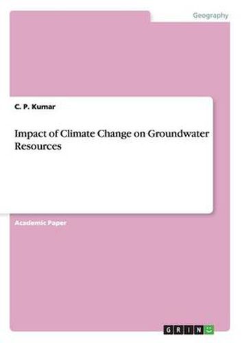 Cover image for Impact of Climate Change on Groundwater Resources