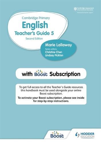 Hodder Cambridge Primary English Teacher's Guide Stage 5 with Boost Subscription
