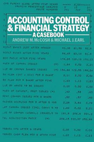 Cover image for Accounting Control and Financial Strategy: A Casebook