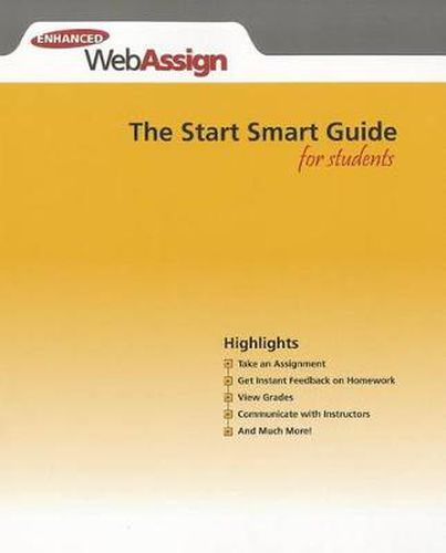 Cover image for WebAssign - Start Smart Guide for Students