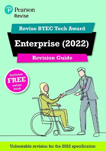 Cover image for Pearson REVISE BTEC Tech Award Enterprise Revision Guide Print