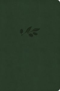 Cover image for CSB Giant Print Single-Column Bible, Olive Leathertouch