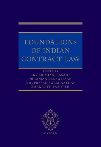 Cover image for Foundations of Indian Contract Law