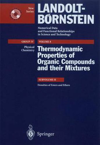Cover image for Densities of Esters and Ethers