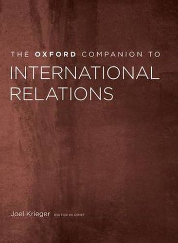 Cover image for The Oxford Companion to International Relations