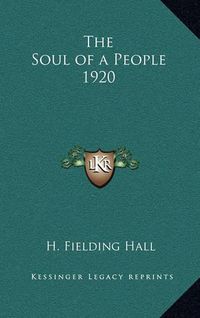 Cover image for The Soul of a People 1920