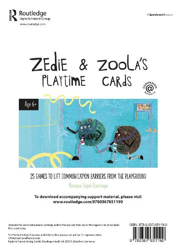 Cover image for Zedie and Zoola's Playtime Cards: 25 Games to Lift Communication Barriers from the Playground
