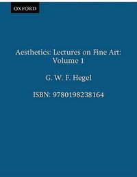 Cover image for Aesthetics: Lectures on Fine Art