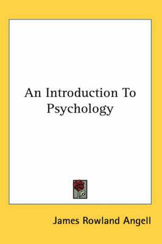 Cover image for An Introduction to Psychology