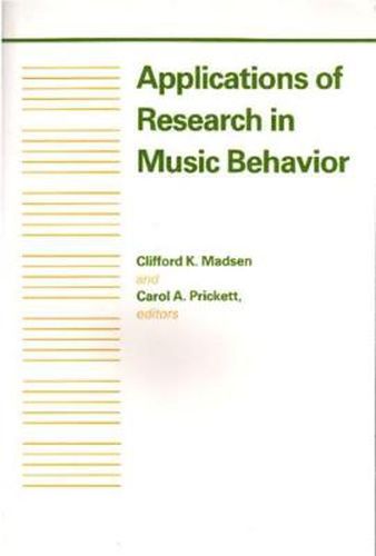 Cover image for Applications of Research in Music Behavior