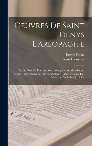 Cover image for Oeuvres De Saint Denys L'areopagite