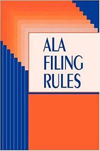 Cover image for American Library Association Filing Rules