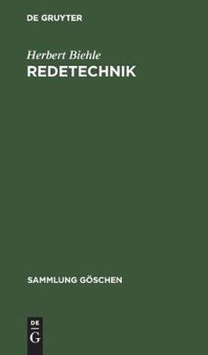 Cover image for Redetechnik