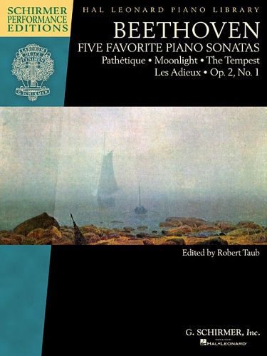 Cover image for Beethoven - Five Favorite Piano Sonatas: PatheTique - Moonlight - the Tempest - Les Adieux - Op. 2, No. 1