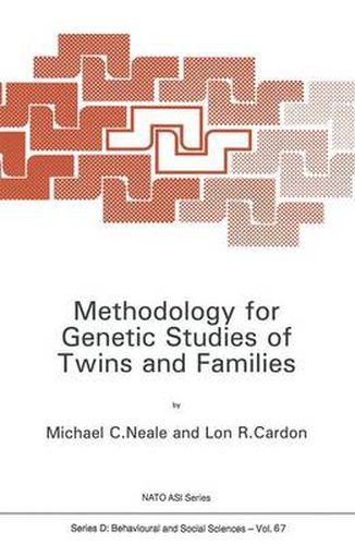 Cover image for Methodology for Genetic Studies of Twins and Families