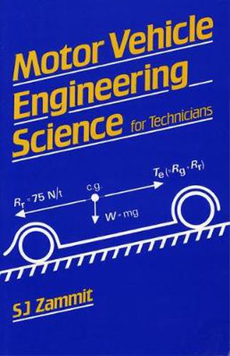 Cover image for Motor Vehicle Engineering Science for Technicians