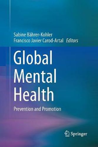 Cover image for Global Mental Health: Prevention and Promotion