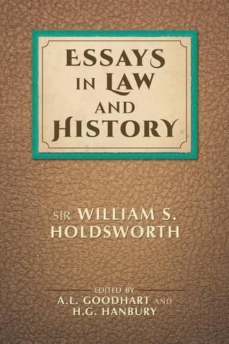 Cover image for Essays in Law and History