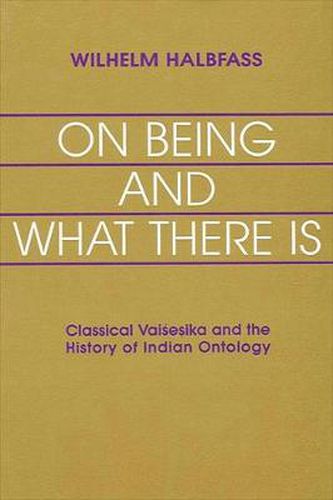 Cover image for On Being and What There Is: Classical Vaisesika and the History of Indian Ontology