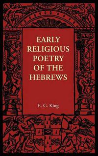 Cover image for Early Religious Poetry of the Hebrews