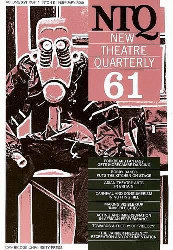 New Theatre Quarterly 61: Volume 16, Part 1