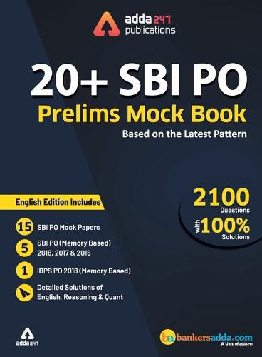 Cover image for SBI PO 2019 Prelims Mocks Papers (English Printed Edition) SBI Special
