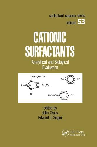 Cover image for Cationic Surfactants: Analytical and Biological Evaluation