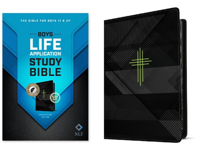 Cover image for NLT Boys Life Application Study Bible, Neon/Black, Indexed