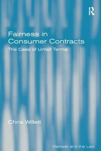 Cover image for Fairness in Consumer Contracts: The Case of Unfair Terms