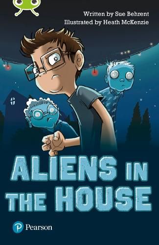 Cover image for Bug Club Independent Fiction Year Two Lime B Plus Aliens in the House