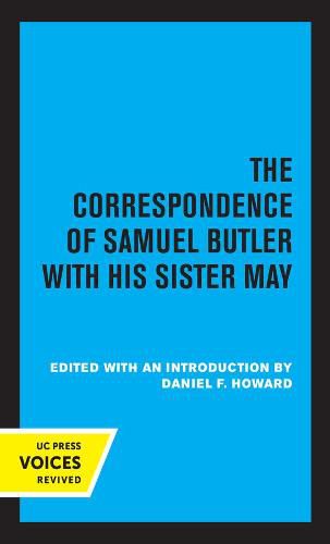 Cover image for The Correspondence of Samuel Butler with His Sister May