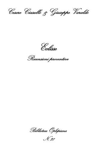 Cover image for Eclisse: Recensioni preventive