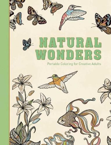 Cover image for Natural Wonders: Portable Coloring for Creative Adults