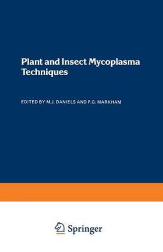 Cover image for Plant and Insect Mycoplasma Techniques