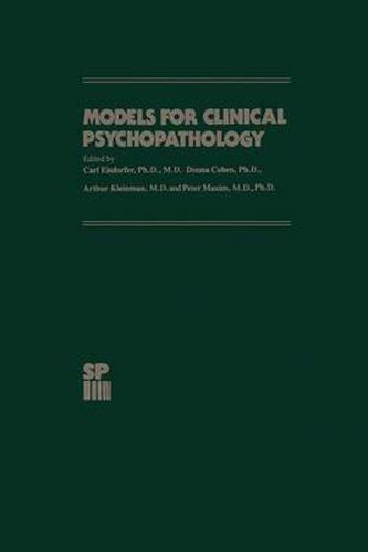 Cover image for Models for Clinical Psychopathology