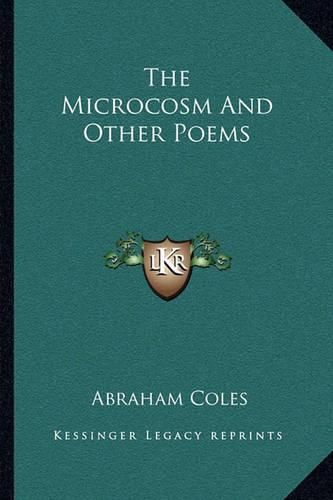 Cover image for The Microcosm and Other Poems