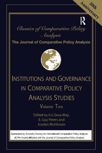 Cover image for Institutions and Governance in Comparative Policy Analysis Studies: Volume Two