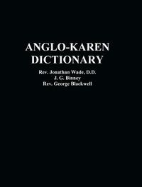 Cover image for Anglo-Karen Dictionary