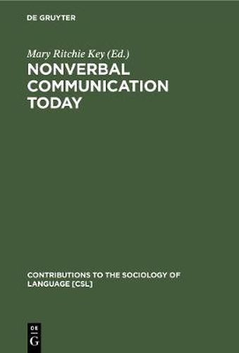 Cover image for Nonverbal Communication Today