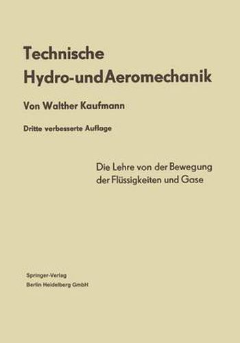 Cover image for Technische Hydro- und Aeromechanik