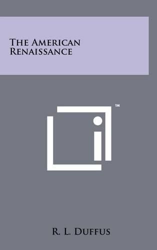 Cover image for The American Renaissance