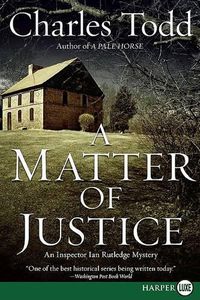 Cover image for A Matter of Justice Large Print