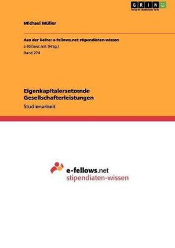 Cover image for Eigenkapitalersetzende Gesellschafterleistungen